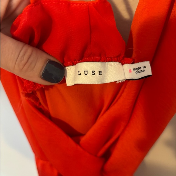 Lush size medium Strappy red wrap front dress - Picture 4 of 4